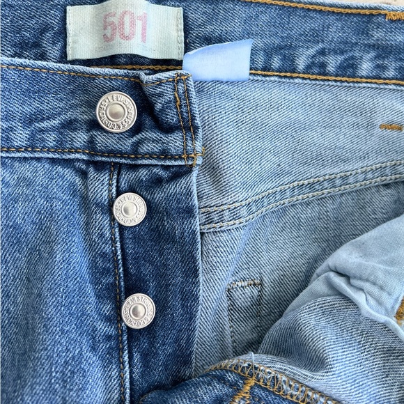 Vintage Levi's 501 Jeans 38 Original Straight Button Jeans Men's 38x30 Cotton - Picture 7 of 11